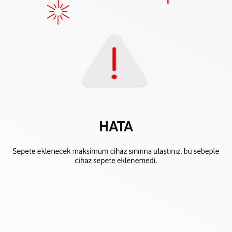 Vodafone Yanımda Uygulamasında Cihaz Ekleme Hatası Yaşanıyor