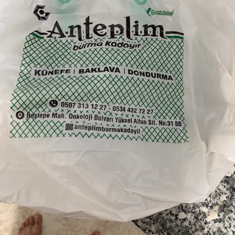 Anteplim Baklava Tadı Çok Kötüydü