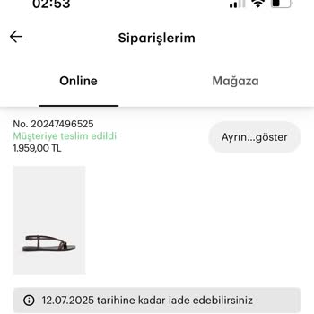 Sandalet Siparişim Teslim Edilmedi, Kargo Ve Müşteri Hizmetlerinden Çözüm Alamadım