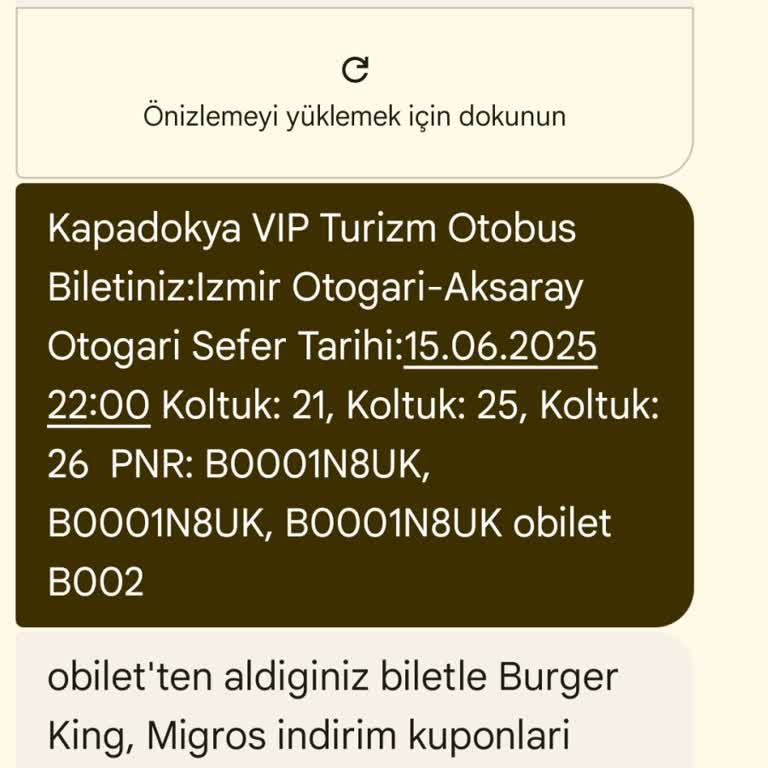 Kapadokya Vip Turizm Aracın Kapısı Bozuk