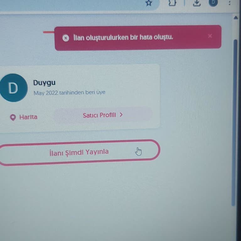 Letgo İlan Yükleme Sorunu Acil Çözüm Bekliyorum