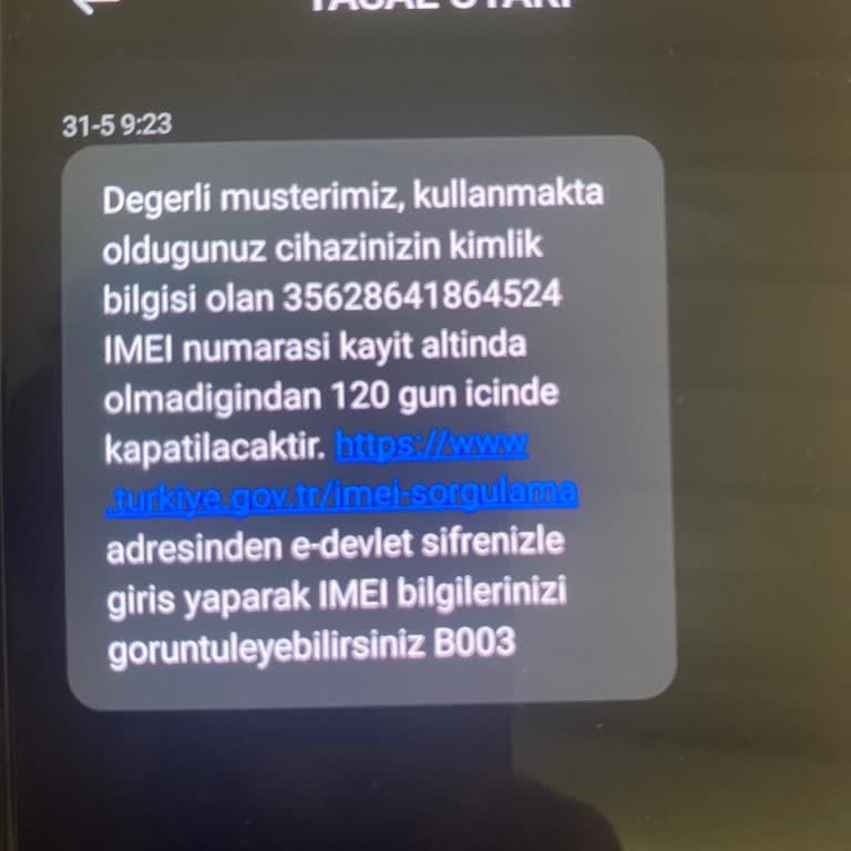 Teknosa'dan Alınan Telefonun IMEI Kaydı Sorunu Ve İlgisizlik