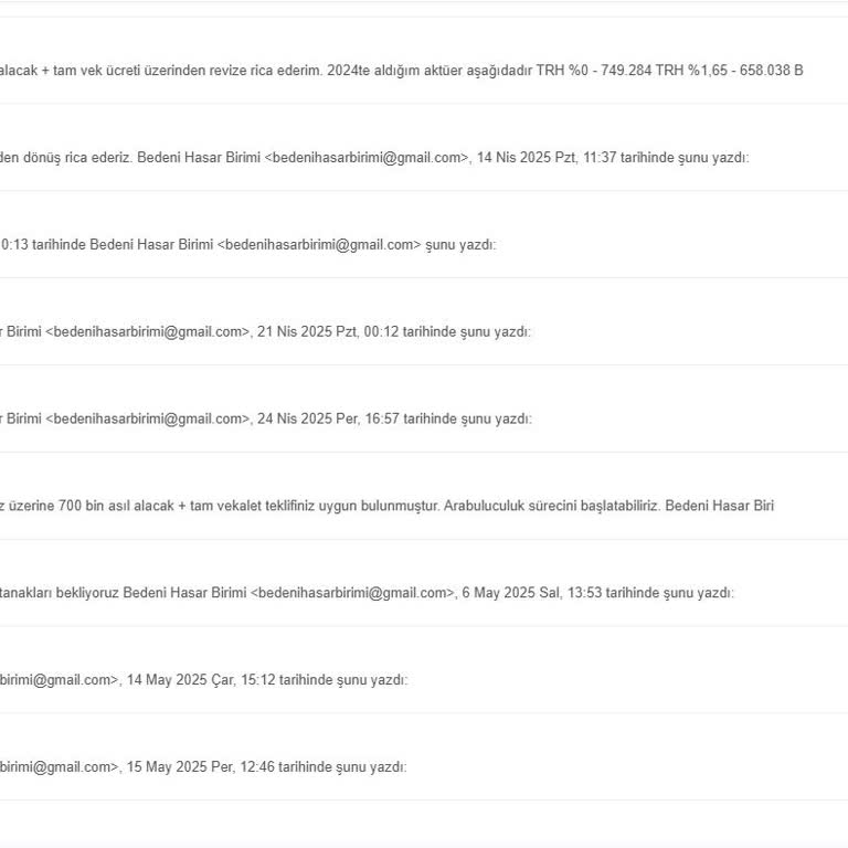 Uzun Süredir Hasar Dosyama Dönüş Yapılmıyor!