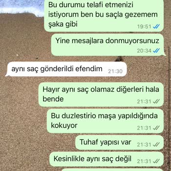 Aldığım Kaynak Saçta Kalite Ve Koku Problemi Var, Firma İlgisiz