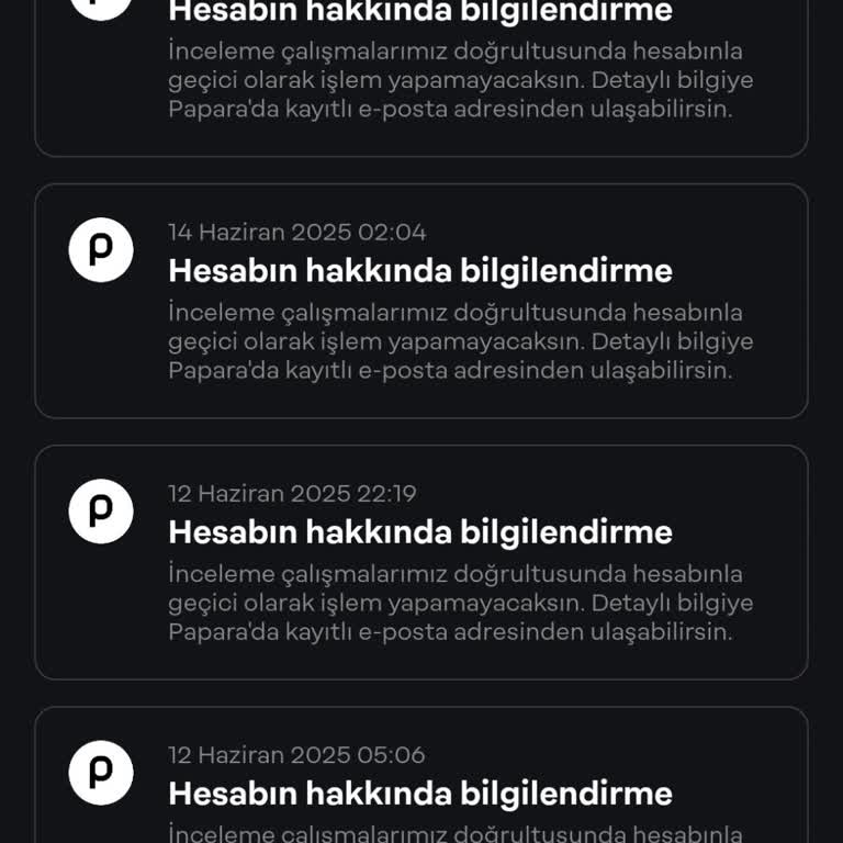 Papara Hesabım Haksız Yere Kısıtlandı, Mağduriyetimin Giderilmesini İstiyorum