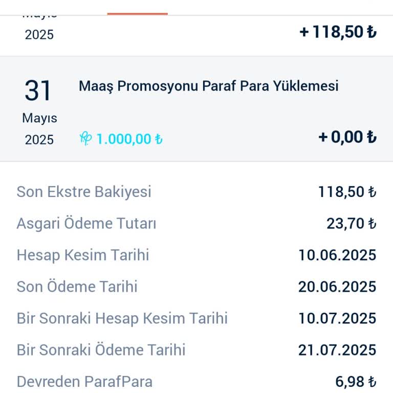 ParafPara Kazanımı Kullanılamıyor, Mağduriyet Yaşıyorum