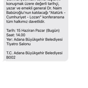 Adana Ve Yüreğir Belediyelerinden İstenmeyen SMSler Alıyorum