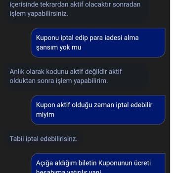 Obilet Kuponum Kullanıldı Ama Bilet Ve İade İşlemi Gerçekleşmedi