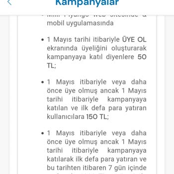 Milli Piyango Kampanya Bonusum Hesabıma Yatmadı