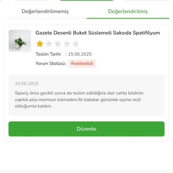 ÇiçekSepeti Teslim Edilmeyen Sipariş ve İlgisiz Müşteri Hizmetleri Mağduriyet Yaşattı