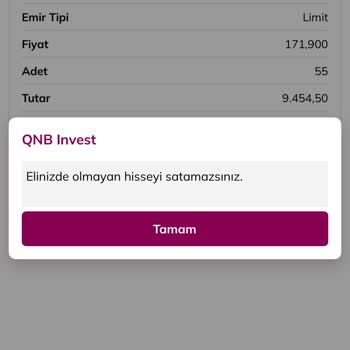 Hisse Satışında Sürekli Uyarı Alıyorum, Acil Çözüm Bekliyorum