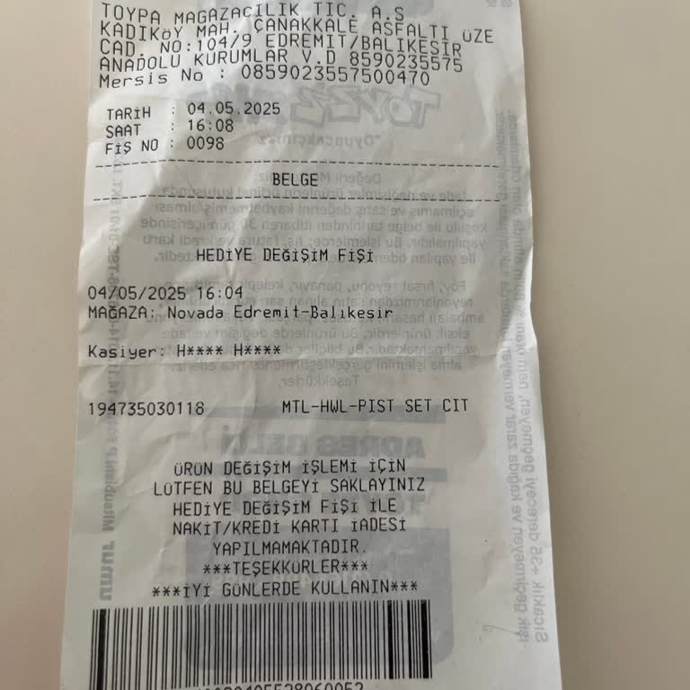 Erken Alınan Hediye İçin Oyuncak Değişiminde Yardımcı Olunmuyor