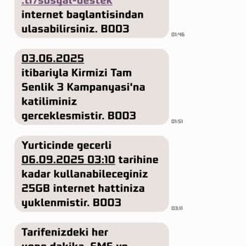 Vodafone Faturalı Tarifemde 60 GB İnternet Hakkım 10 Günde Boşa Gitti