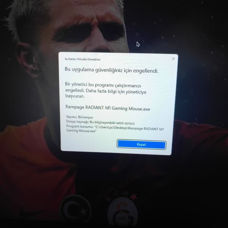 Rampage Radiant M1 Mouse Yazılımı Bilgisayarımda Çalışmıyor