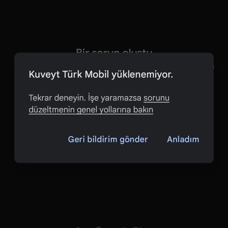 Mobil Bankacılığa Erişim Sorunu Ve Müşteri Hizmetlerine Ulaşamama