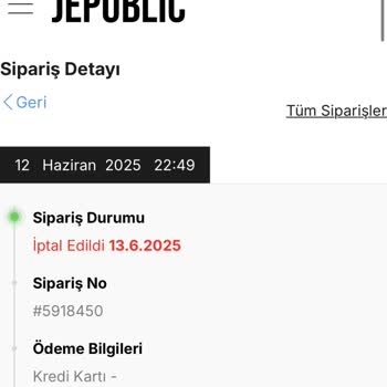 İptal Edilen Siparişim Sonrası Param İade Edilmedi Ve Firmaya Ulaşamıyorum