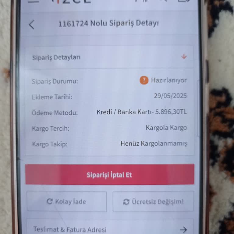 18 Gündür Kargoya Verilmeyen Sipariş Ve İletişimsizlik Sorunu