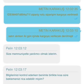 Siparişim 6 Gündür Kargolanmadı, Firmadan Dönüş Alamıyorum