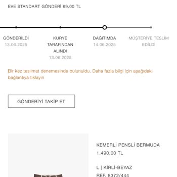 Teslim Edilmeden Teslim Edildi Görünen Zara Siparişim Kayıp