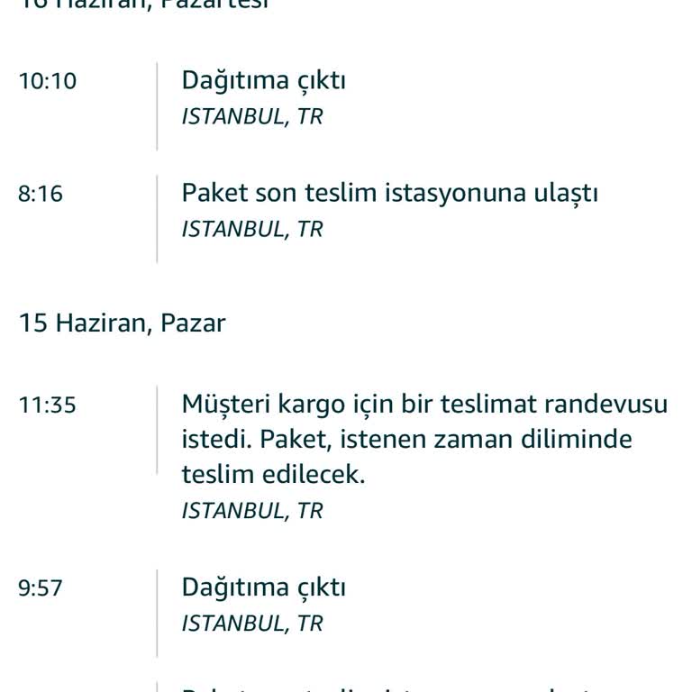 Teslimat Randevusu Olmadan Kargonun Keyfi Ertelenmesi