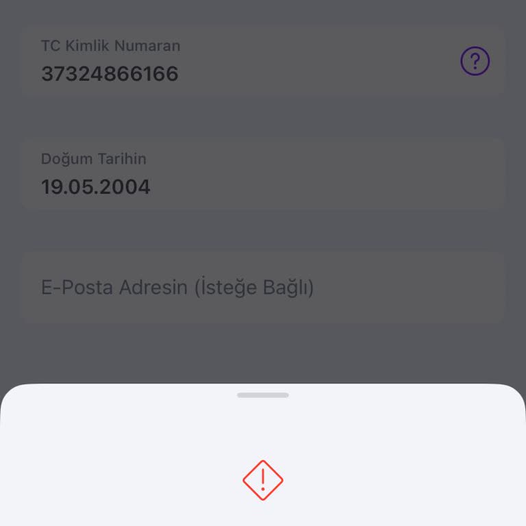 Numara Değişikliği Nedeniyle Uygulamaya Giriş Yapamıyorum