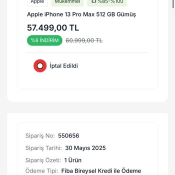 Sipariş İptali Sonrası Ücret İadesi Gecikmesi Ve Müşteri Mağduriyeti