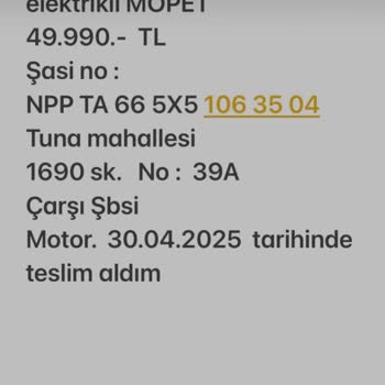 Elektrikli Motorumun Plaka İşlemleri İçin Evraklar Hala Gelmedi