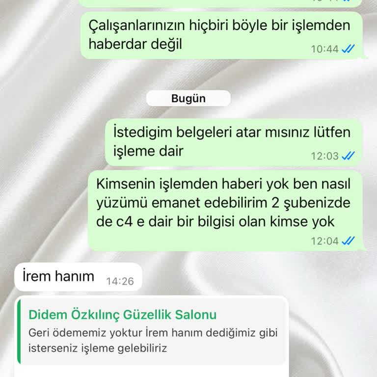 Satın Alınan Hizmetten Haberleri Yok Ve Para İadesi Yapılmıyor