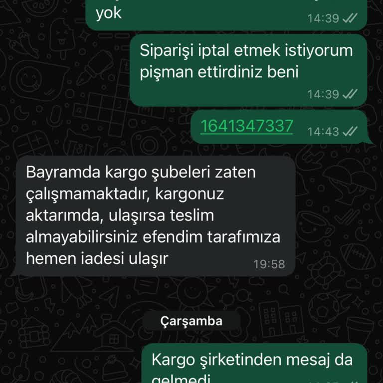 Bayram Siparişim Teslim Edilmedi, Mağdur Edildim!