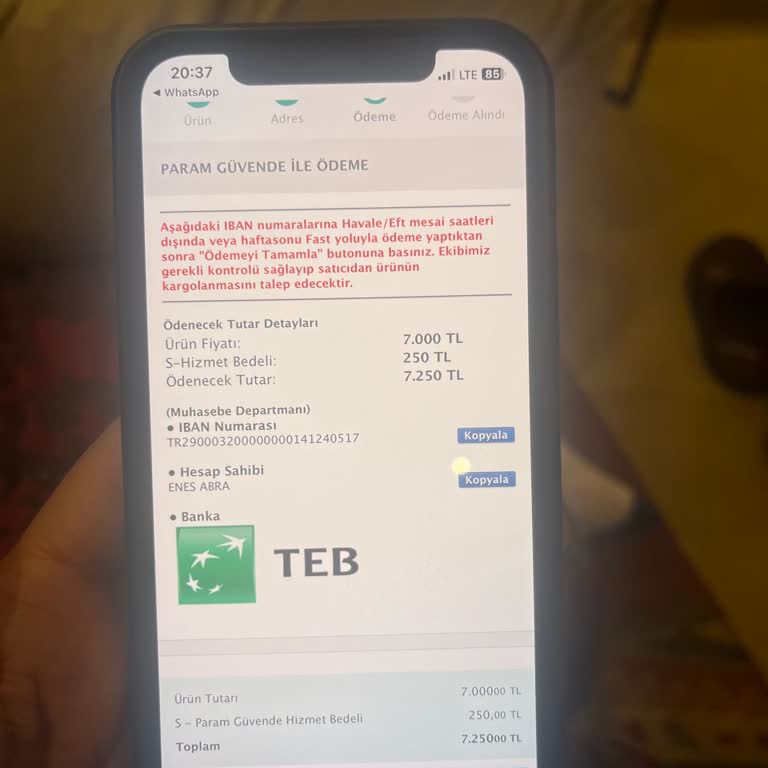 Sahibindencom Param Güvende İle Güvenlik Zafiyeti Ve 7250 TL Kayıp Yaşadım