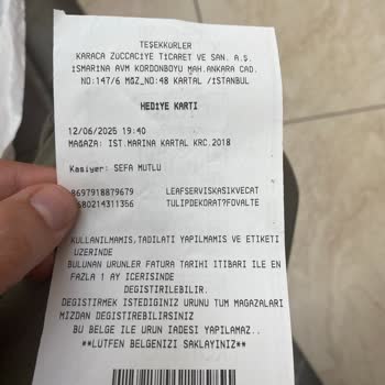 Değişim Ve Hediye Kartı Konusunda Yaşanan Sorun