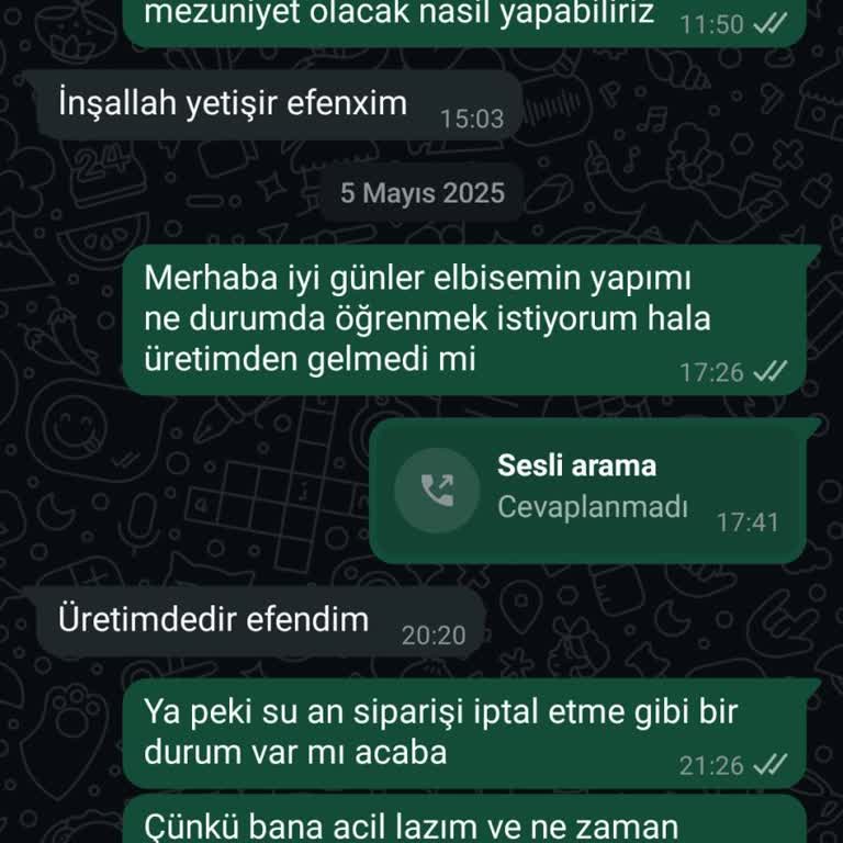 Sipariş Gecikmesi Ve İlgisiz Müşteri Hizmeti Nedeniyle Mağduriyet