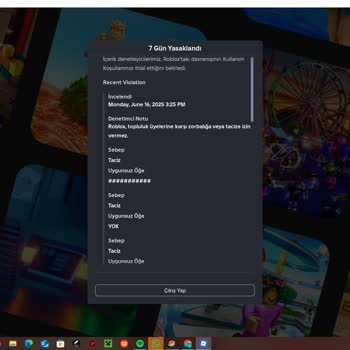 Roblox Haksız 7 Günlük Ban Nedeniyle Mağduriyet Yaşıyorum