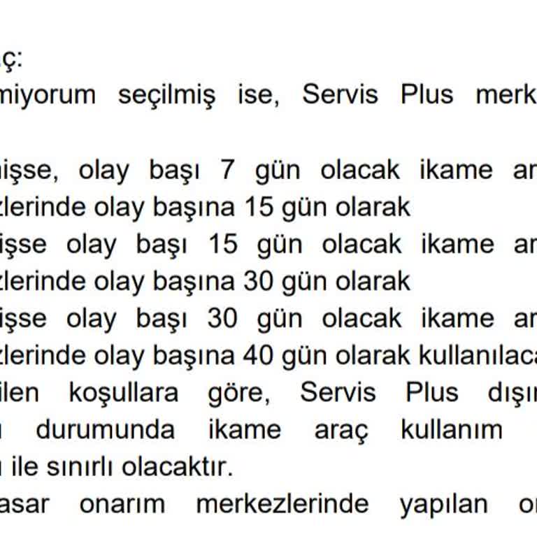 Yanlış Bilgilendirme Nedeniyle İkame Araç Ödemesi Mağduriyeti