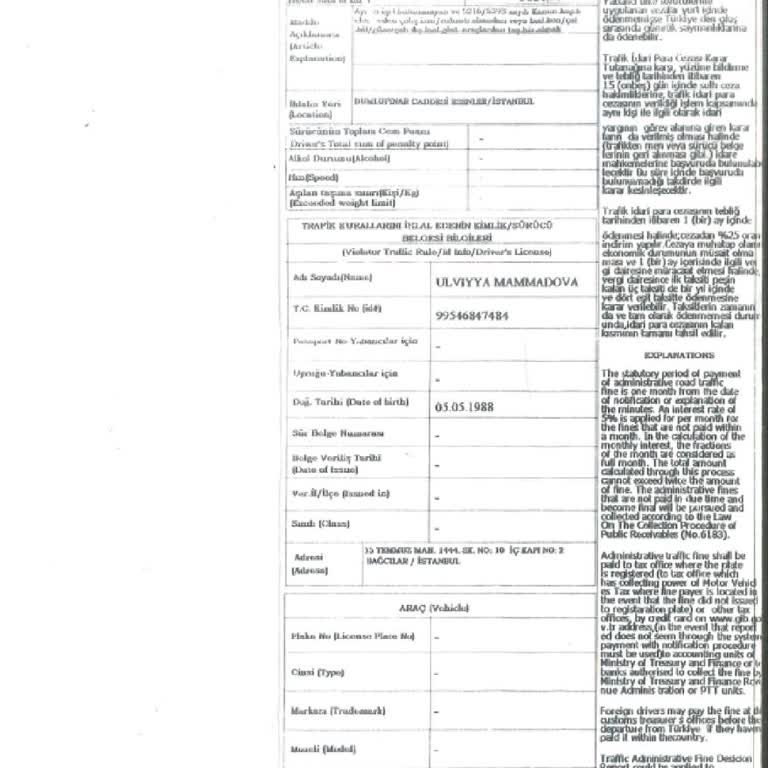 Martı Taksi Sürücüsünün Bilgi Vermemesi Nedeniyle Haksız Ceza