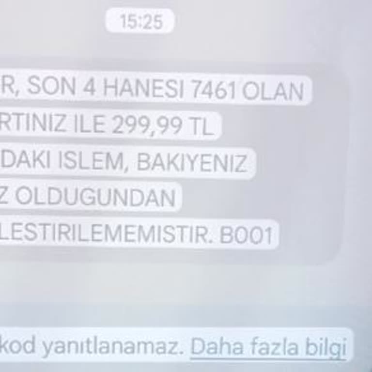 Sürekli Yetersiz Bakiye Mesajları Ve Bilgilendirme Eksikliği