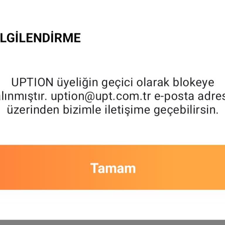 Uption Kartıma Sebepsiz Bloke Kondu, Müşteri Hizmeti Yetersiz