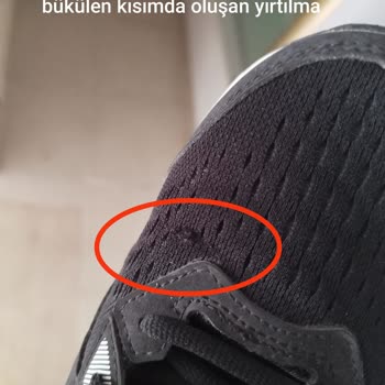 Ayakkabıda Kısa Sürede Yırtılma Ve Olumsuz Müşteri Hizmeti