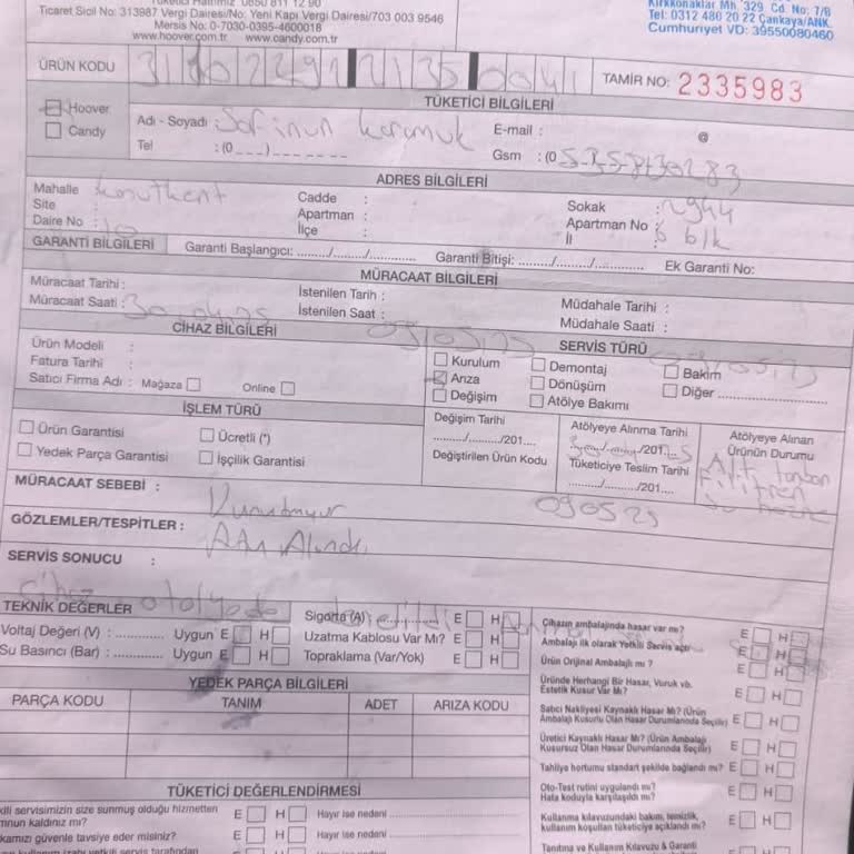 Hoover Kurutma Makinesi Israrla Çamaşırları Islak Bırakıyor