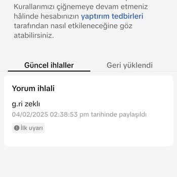 Kuran Videosu Nedeniyle TikTok Kanalım Haksız Yere Kısıtlandı