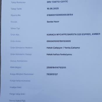 Arızalı Gelen Kahve Makinesi İçin İade Hakkım Engelleniyor