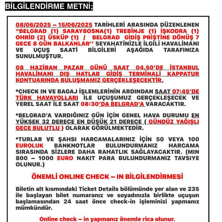 Kappatur Balkanlar Turunda Otel ve Rehber Deneyimi Beklentimin Çok Altında Kaldı