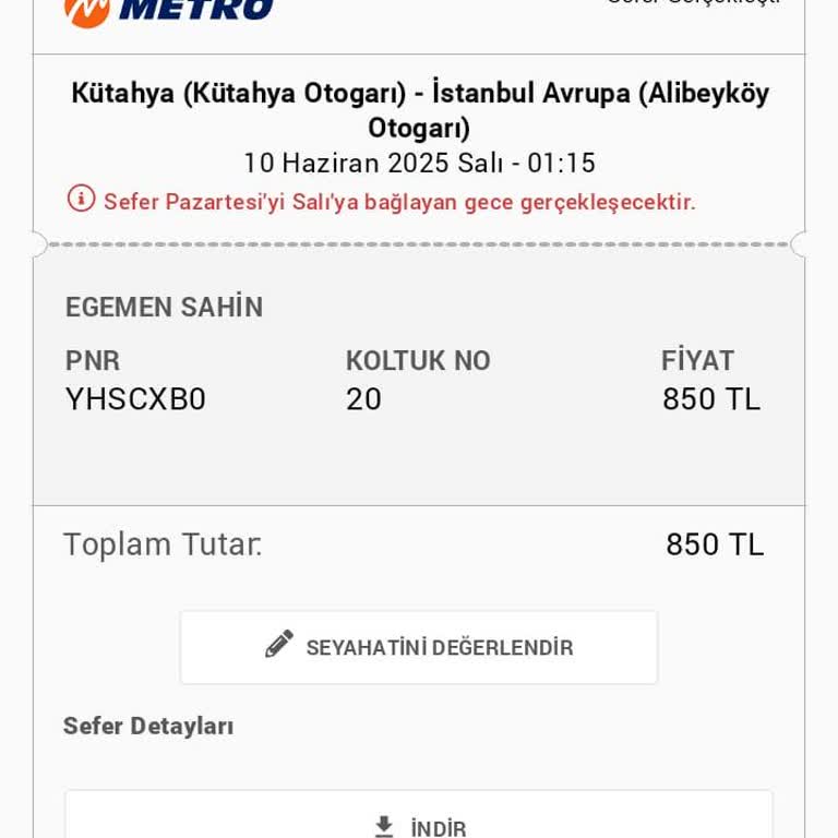 Var Olmayan Sefer İçin Satılan Bilet Nedeniyle Mağduriyet Ve Yanıtsız Kalan Başvurular