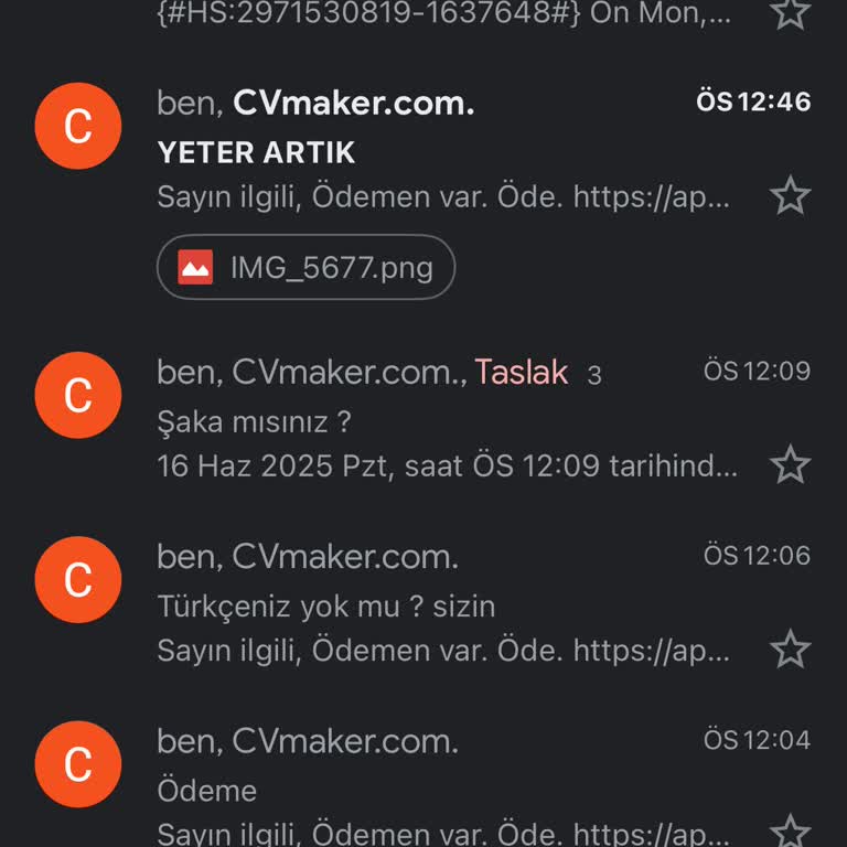 CV Maker CV Maker'da Onaysız Abonelik Ve Haksız Para Çekimi Sorunu