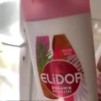 Elidor Yarısı Boş Şampuan Kutusu