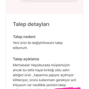 Hepsiburada Değişim Talebime Duyarsız Kaldı, Mağduriyetim Giderilmedi