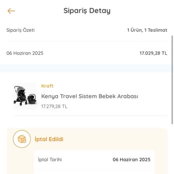 İptal Edilen Siparişin Ücret İadesi Yapılmıyor, Müşteri Hizmetleri Sorunu Çözemiyor