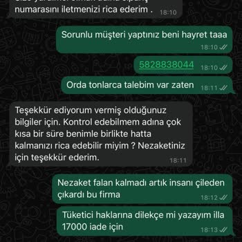 İptal Edilen Siparişin Ücret İadesi Yapılmıyor, Müşteri Hizmetleri Sorunu Çözemiyor