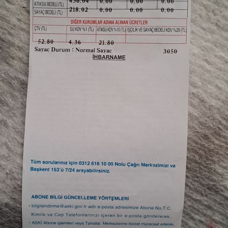 Su Faturasında Ani Artış Ve Beklenmedik Metreküp Değişikliği