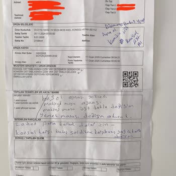 Aldığım Mobilyalarda Kusurlar Ve Eksikler 7 Ay Geçmesine Rağmen Giderilmedi